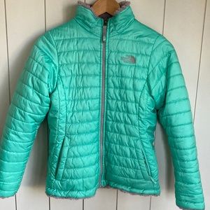 The North Face Girls’ Reversible Mossbud Swirl Jacket Size Large